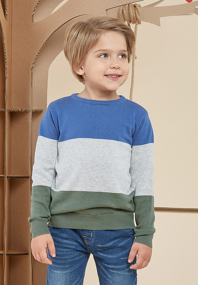 

Джемпер детский Max&jessi AW19C547 серый/зеленый р.122, Синий, AW19C547