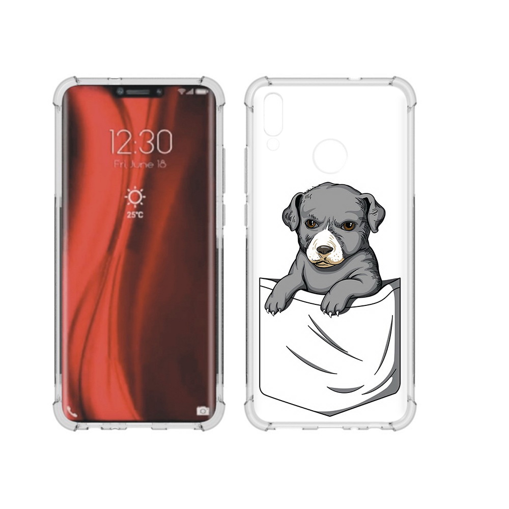 

Чехол MyPads Tocco для Honor 8X собачка в кармане (PT118984.69.611), Tocco