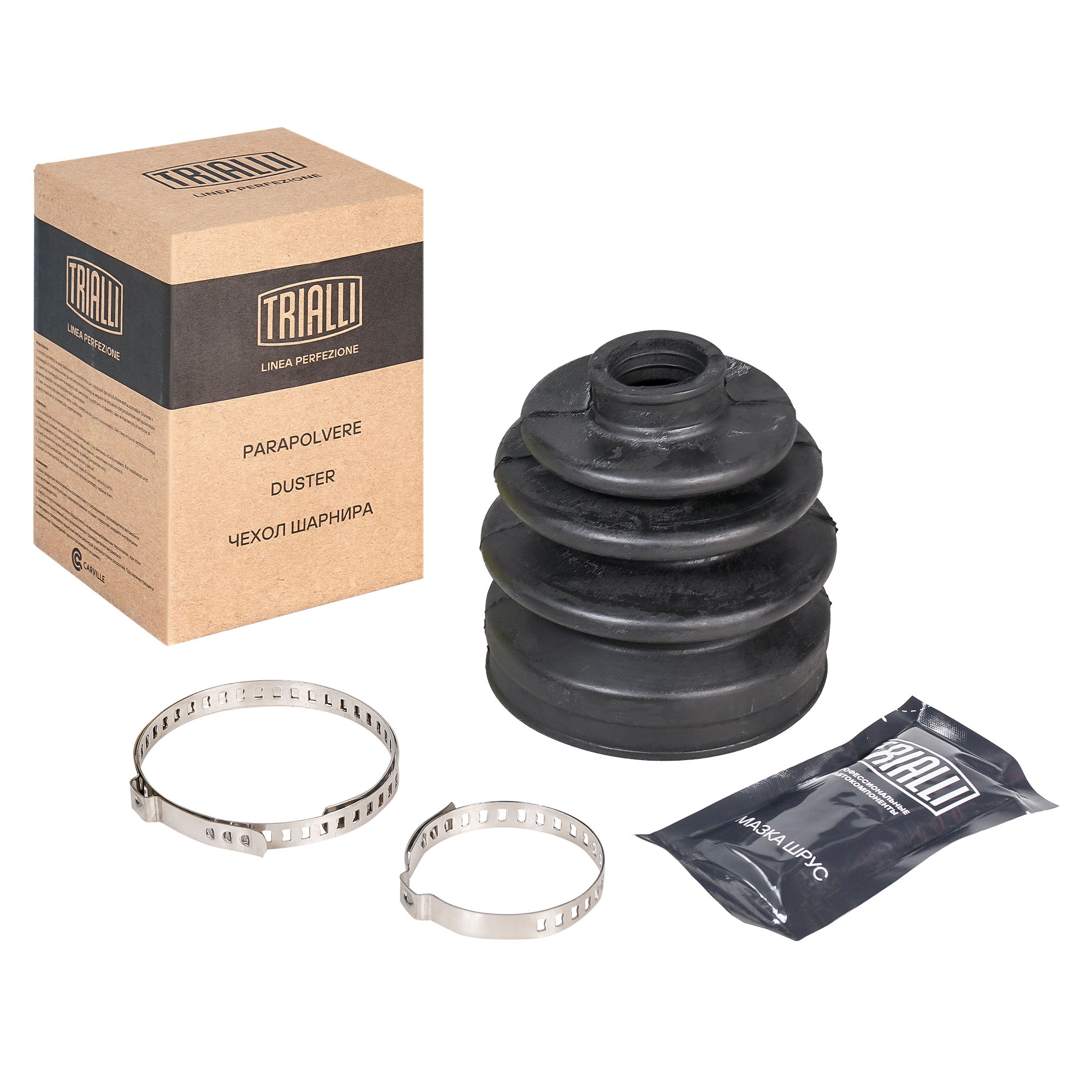 

TRIALLI FG1414 Пыльник ШРУСа для а/м VW Polo V (09-) (наруж.компл: хомуты/смазка/крепеж) (