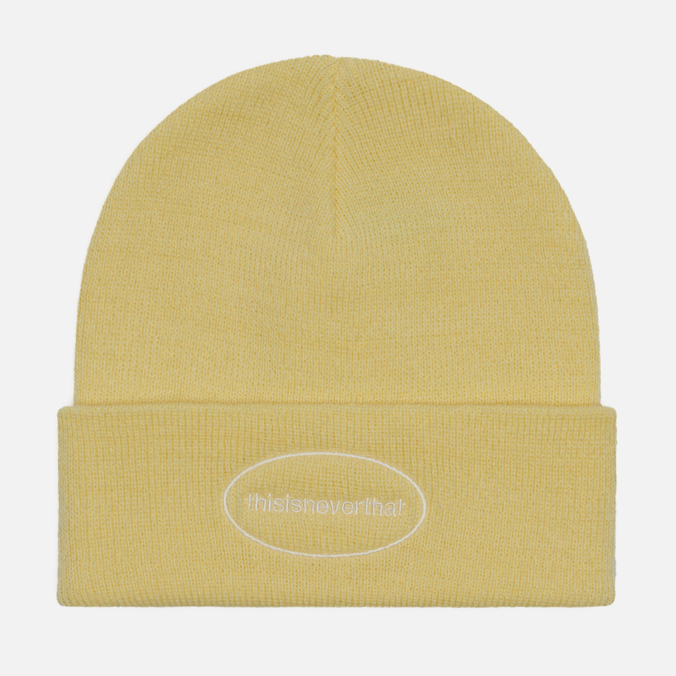 фото Шапка бини унисекс thisisneverthat e/t-logo beanie, жёлтый