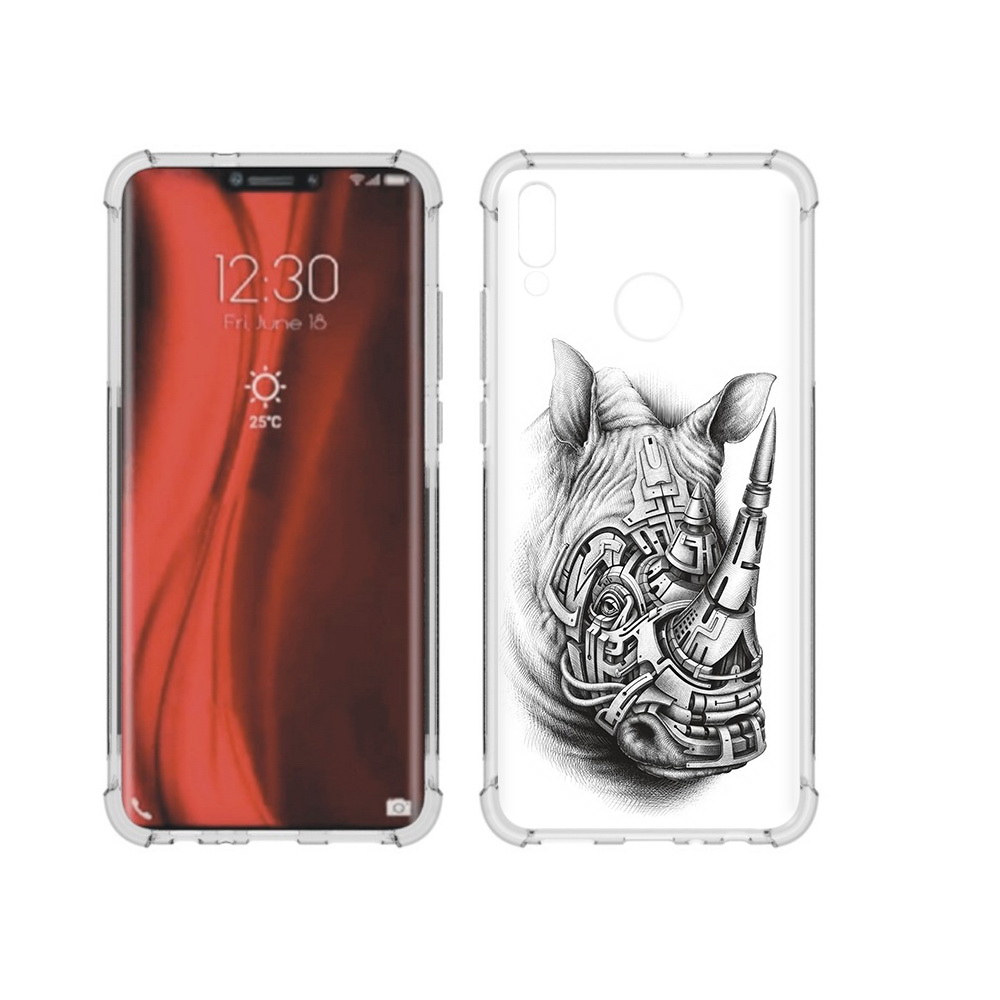 

Чехол MyPads Tocco для Honor 8X стальной носорог (PT118984.69.620), Tocco