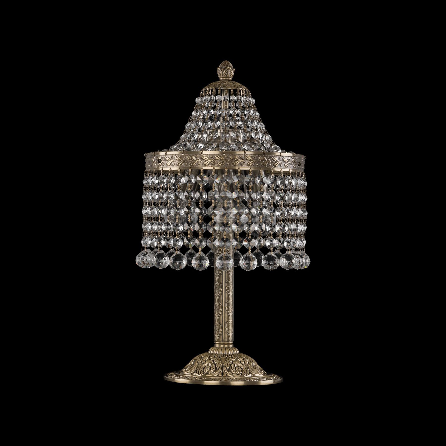 Хрустальная настольная лампа Bohemia Ivele Crystal 19201L6/H/20IV Pa Balls