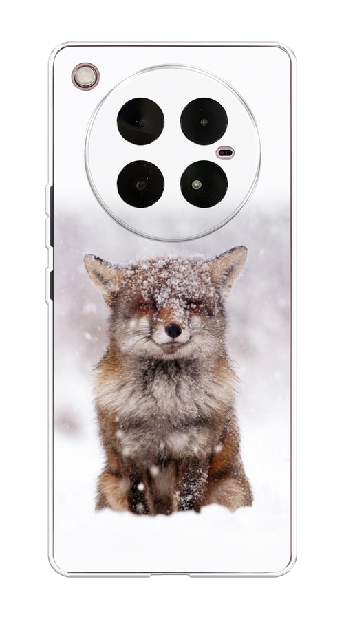

Чехол на Infinix Zero 40 4G "Зимняя лиса", Белый;серый;коричневый, 3106350-1