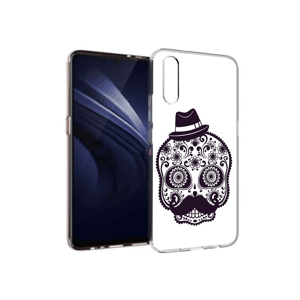 

Чехол MyPads Tocco для Vivo V17 Neo разрисованный скелет (PT226959.388.575), Прозрачный, Tocco