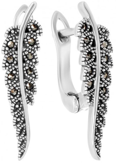 

Серьги из серебра с марказитом Марказит HE1595-mr, HE1595-mr