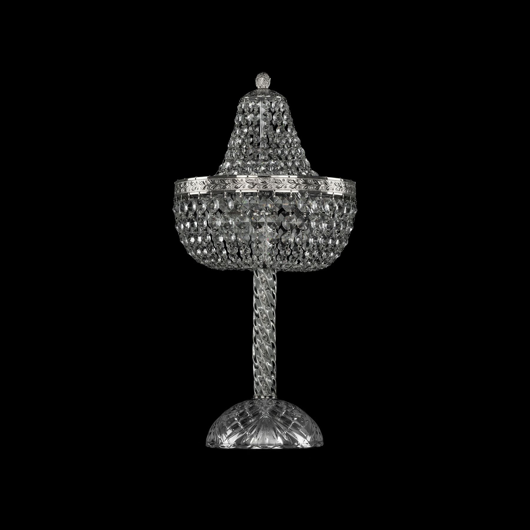 фото Хрустальная настольная лампа 19111l4/h/25iv ni bohemia ivele crystal