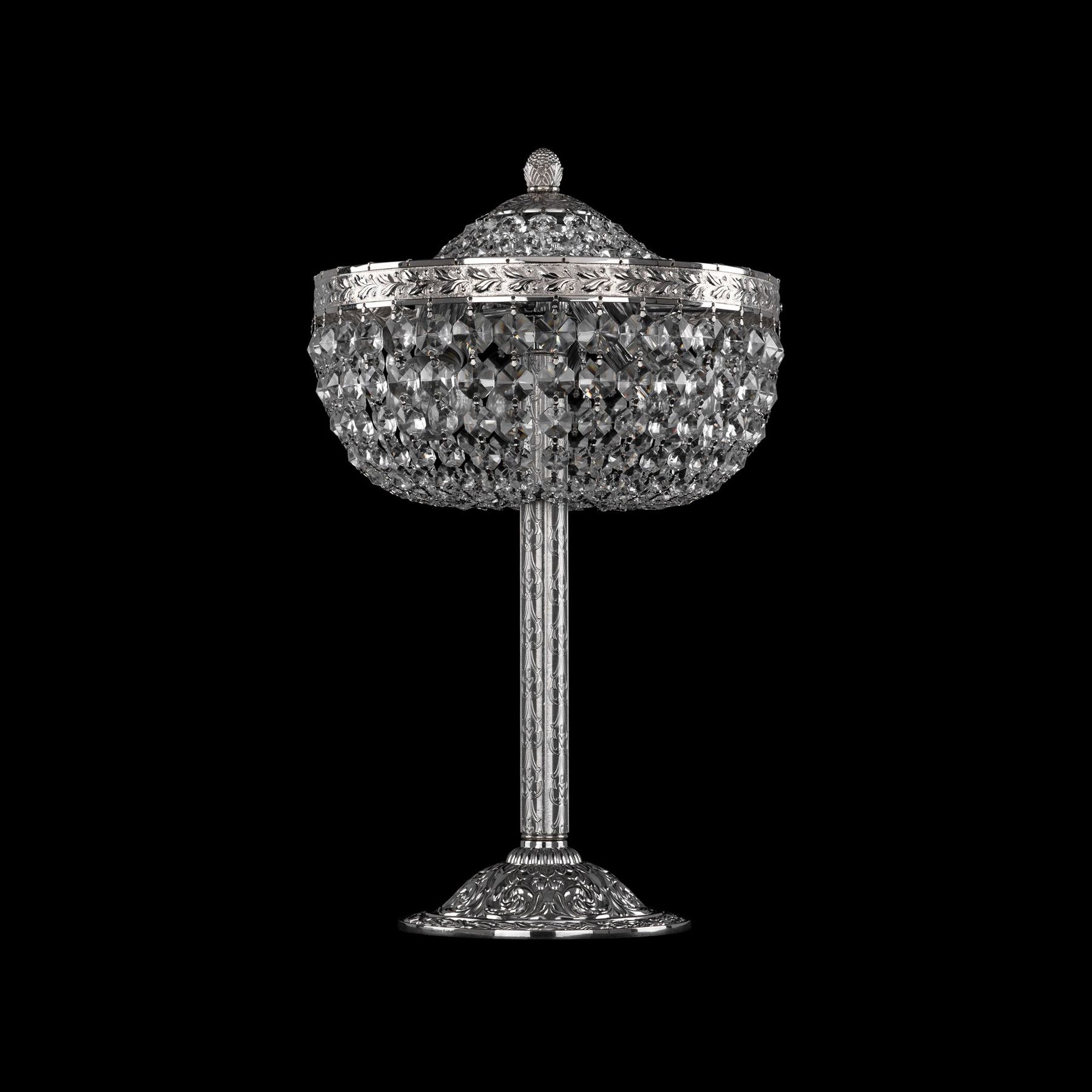 фото Хрустальная настольная лампа 19111l6/25iv ni bohemia ivele crystal