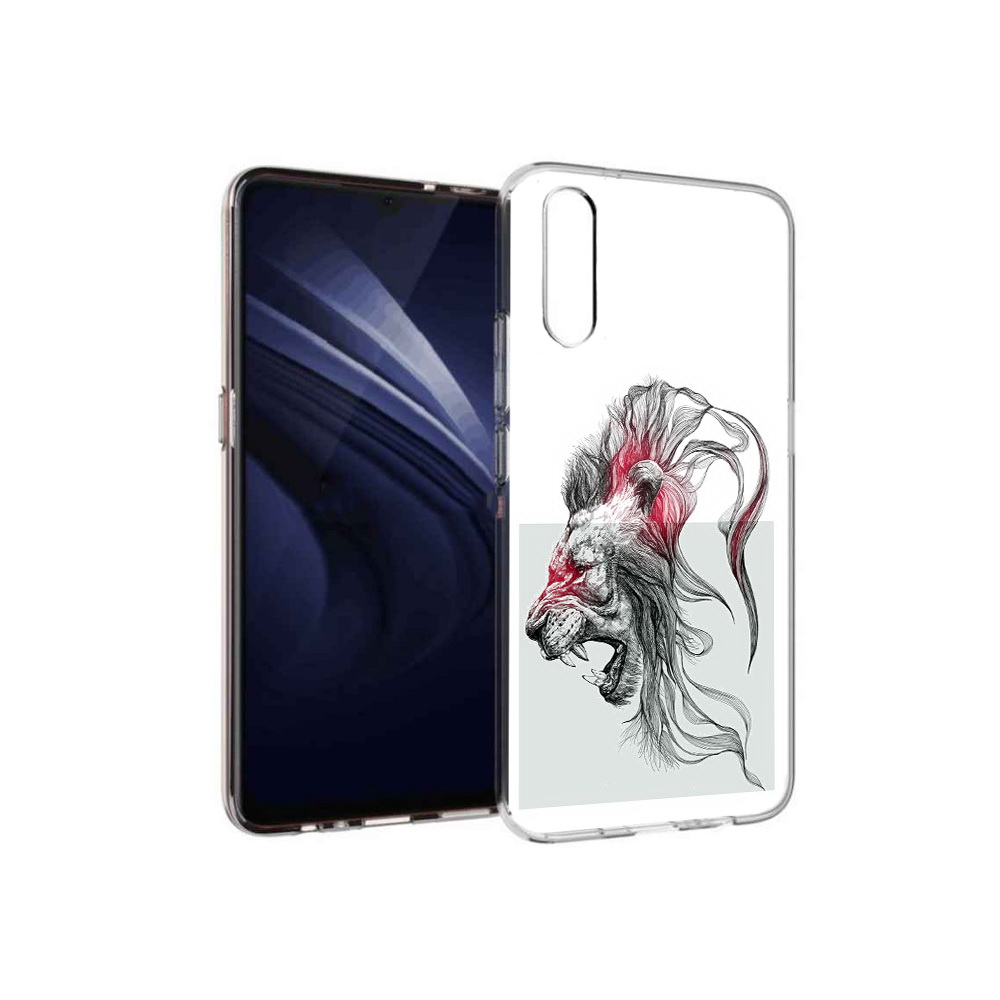 

Чехол MyPads Tocco для Vivo V17 Neo разъяренный лев (PT226959.388.576), Прозрачный, Tocco