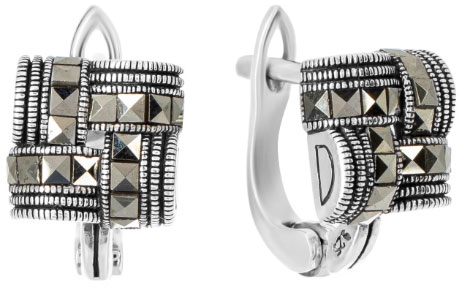 

Серьги из серебра с марказитом Марказит HE1623-mr, HE1623-mr