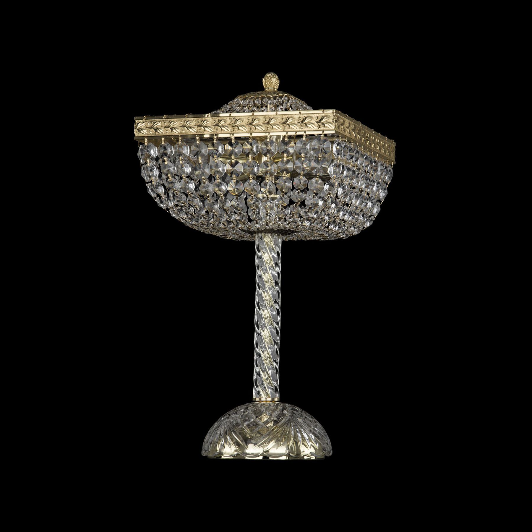 фото Хрустальная настольная лампа 19112l4/25iv g bohemia ivele crystal