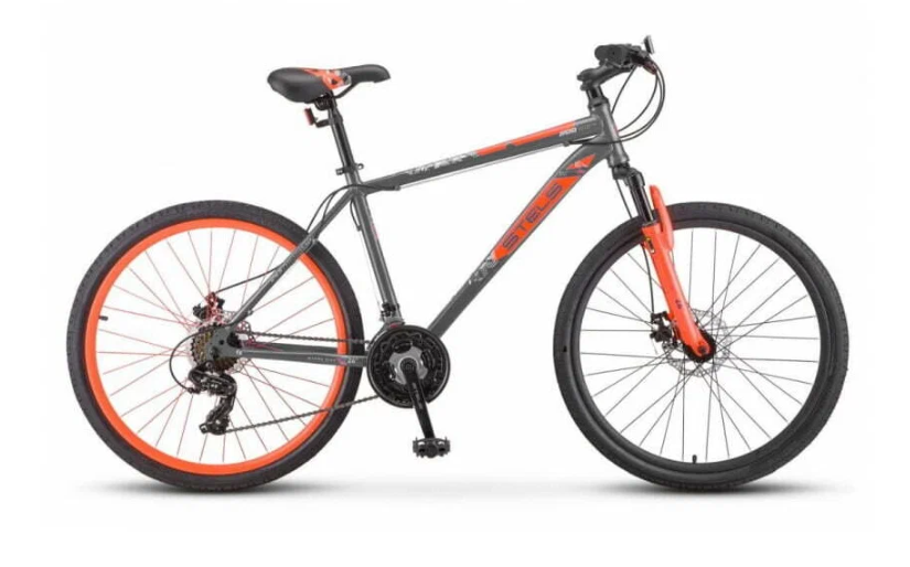 Велосипед STELS NAVIGATOR-500 MD 26, колесо 26, рост 18, сезон 2023-2024 серый