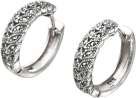 

Серьги из серебра с марказитом Марказит HE394-mr, HE394-mr