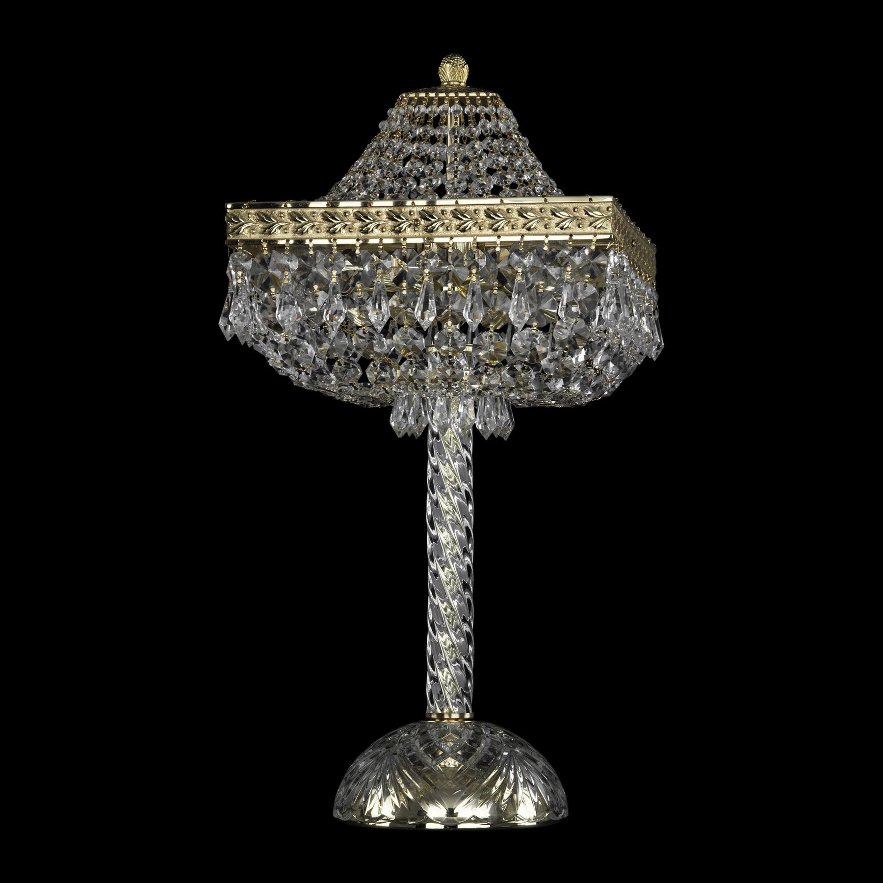 фото Хрустальная настольная лампа 19272l4/h/25iv g bohemia ivele crystal