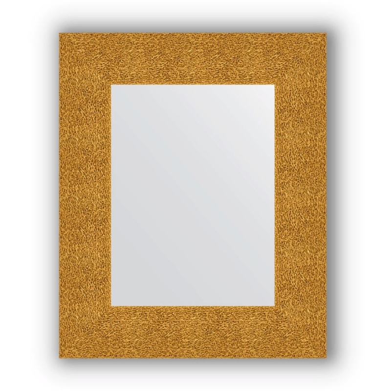 фото Зеркало evoform definite 56х46 чеканка золотая