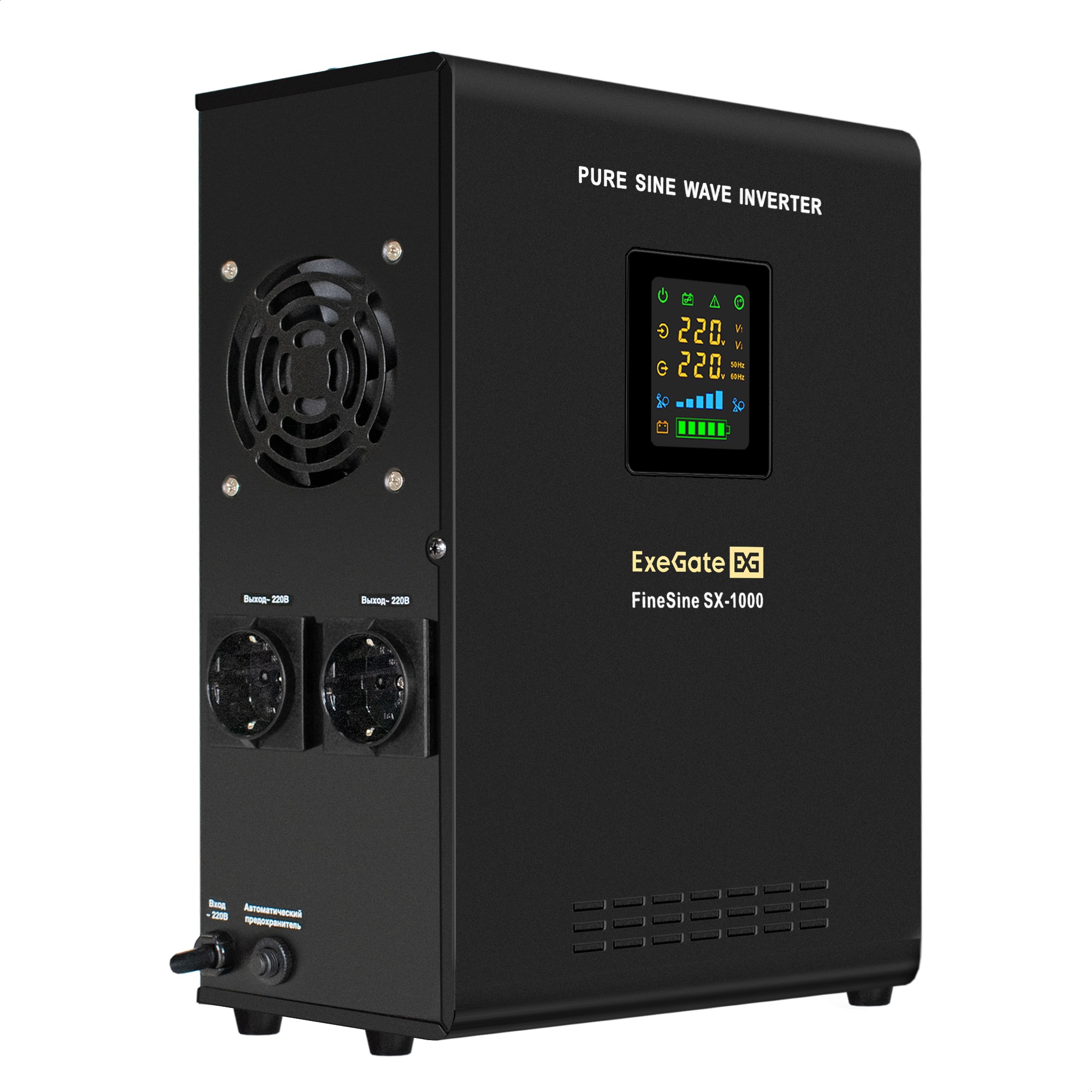 

ИБП ExeGate FineSine SX-1000.LCD.AVR.2SH