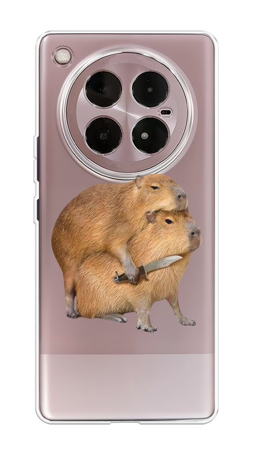 

Чехол на Infinix Zero 40 4G "Капибара с ножом", Бежевый, 3106350-1