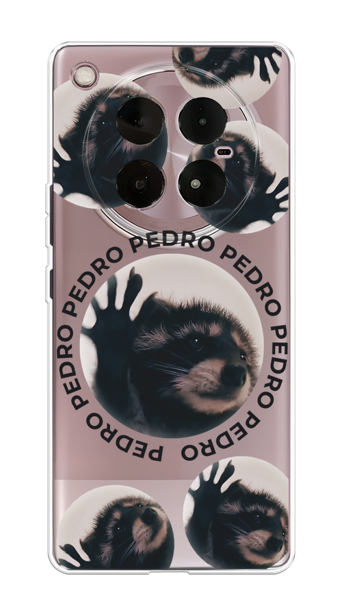 

Чехол на Infinix Zero 40 4G "Pedro енот", Черный;бежевый;прозрачный, 3106350-1