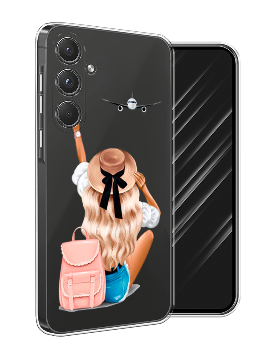 

Чехол Awog на Samsung Galaxy A55 5G "Автостопом самолетом", Бежевый;белый, 2109450-1