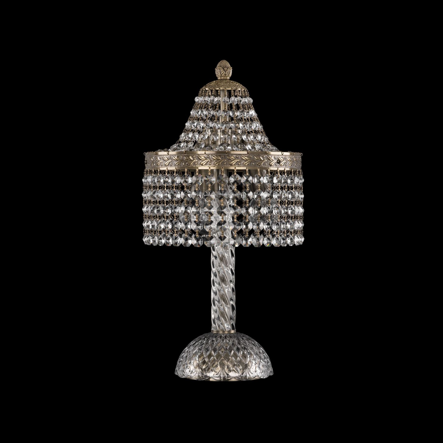 фото Хрустальная настольная лампа 19201l4/h/20iv pa r bohemia ivele crystal