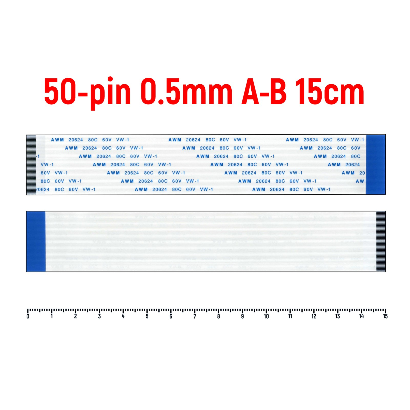 

Шлейф OEM 50-pin Шаг 0.5mm Длина 15cm