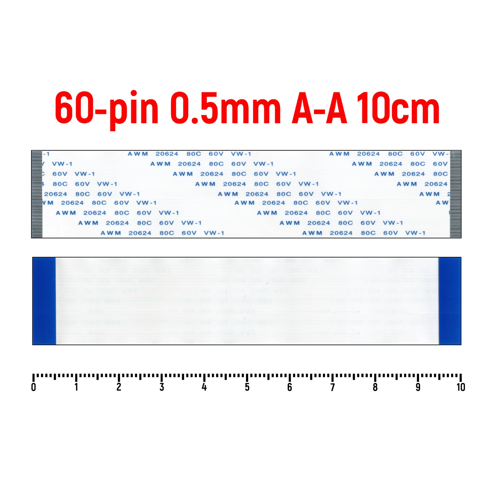 

Шлейф OEM 60-pin Шаг 0.5mm Длина 10cm