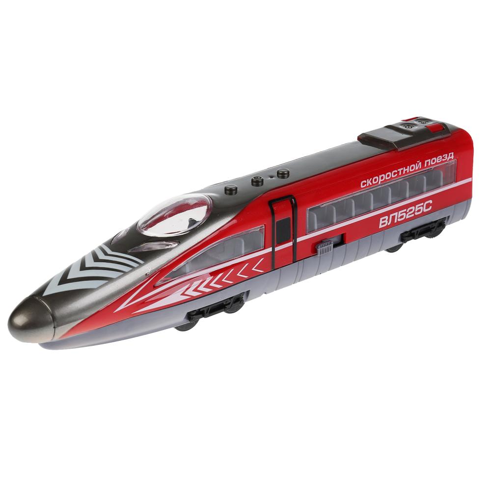 Модель Технопарк Скоростной поезд ВЛ525С, инерционный, свет, звук 1756541-R поезд abtoys скоростной инерционный красный