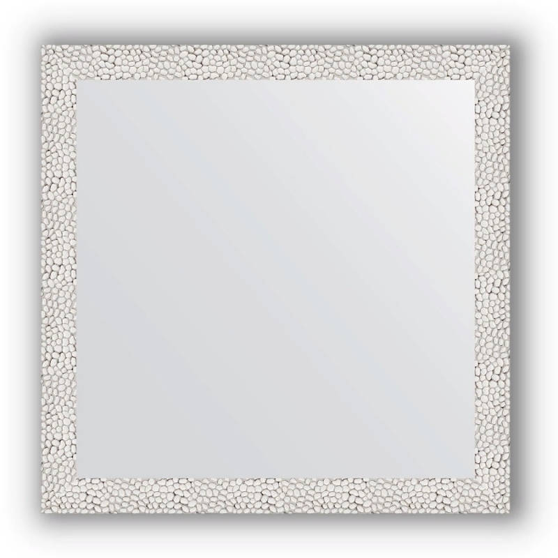 фото Зеркало evoform definite 61х61 чеканка белая