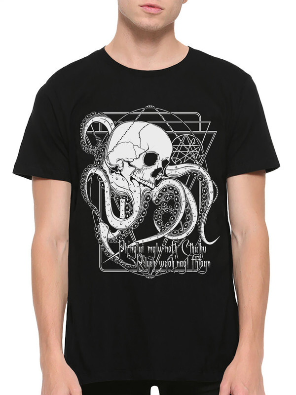 

Футболка мужская Dream Shirts Череп Ктулху черная M, Череп Ктулху
