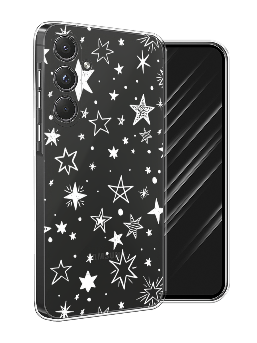

Чехол Awog на Samsung Galaxy A55 5G "Звездочки графика белая", 2109450-1