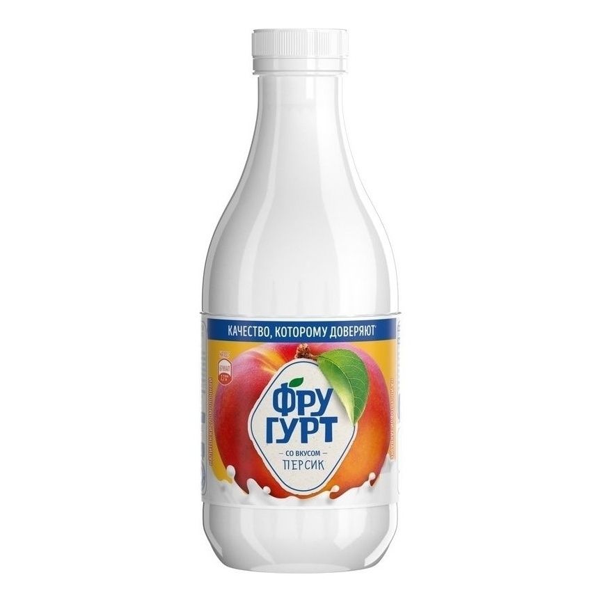Кисломолочный напиток Фругурт со вкусом персика 1% БЗМЖ 930 г