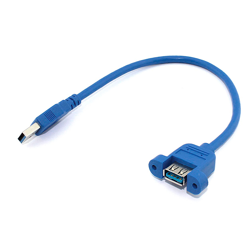 

Кабель OEM USB A - USB A вилка-розетка 0.3м (086955) синий