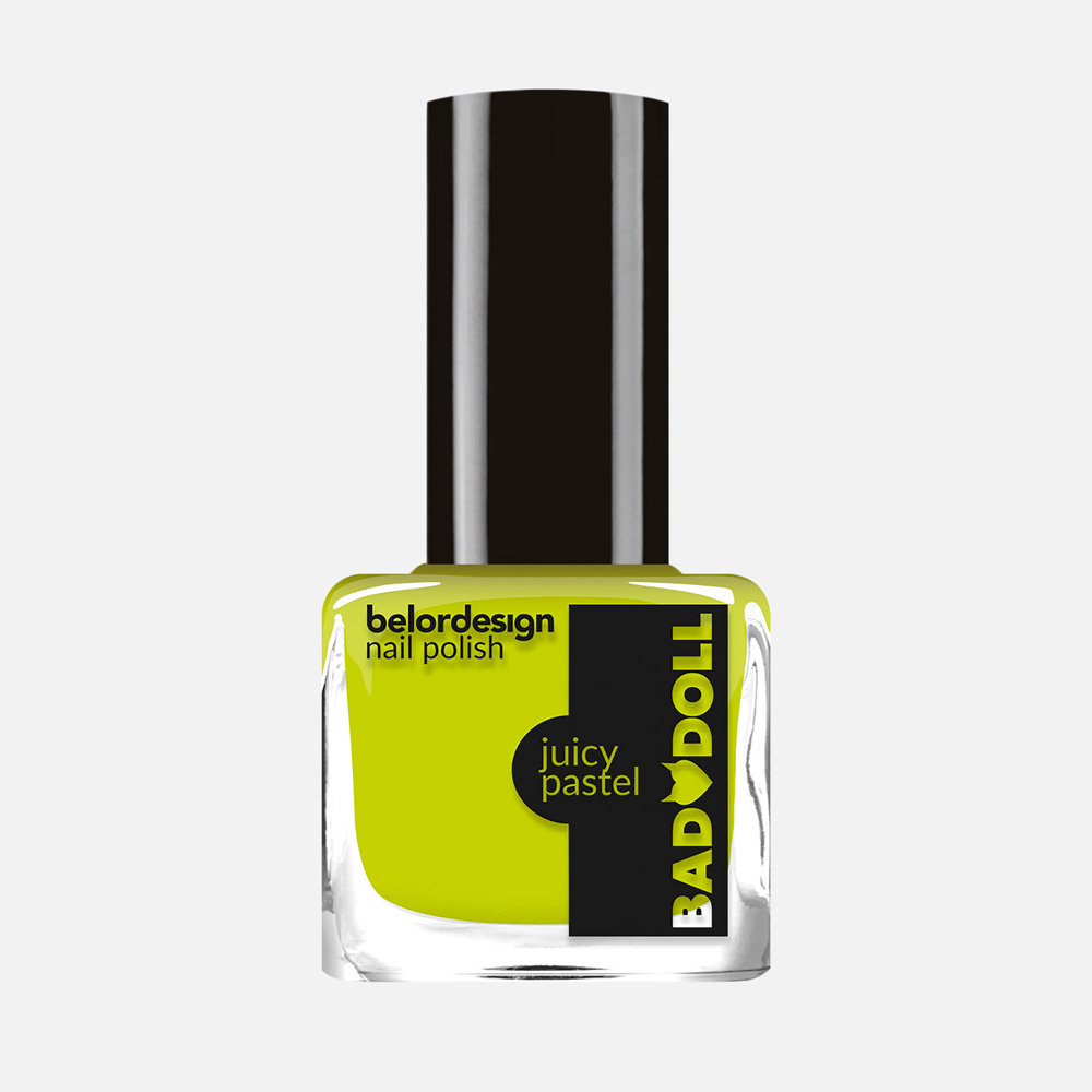 Лак для ногтей Belor Design Bad Doll Grazy Neon №301 Лаймовый 6 мл