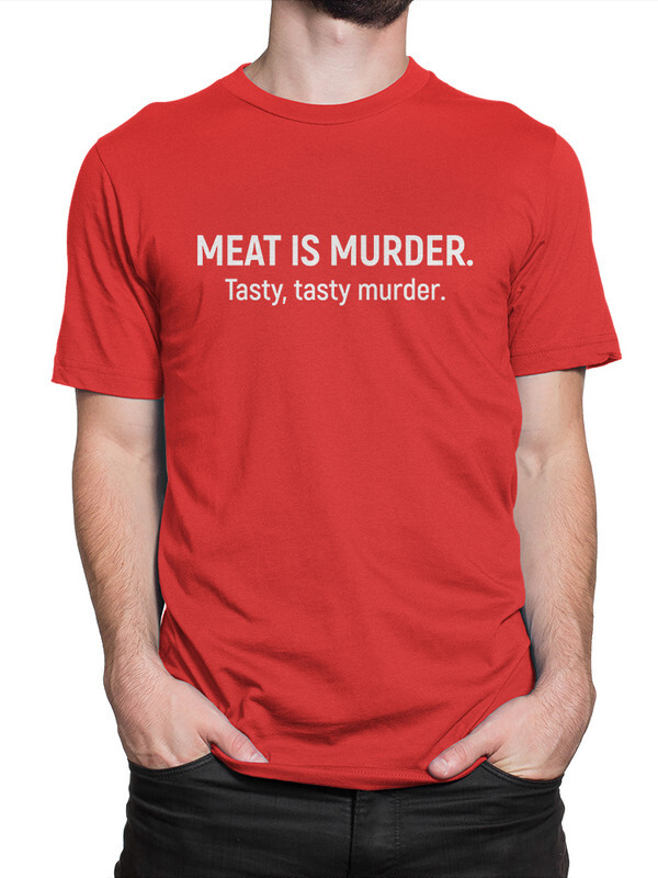 

Футболка мужская Dream Shirts Мясо Это Убийство красная XL, Мясо Это Убийство