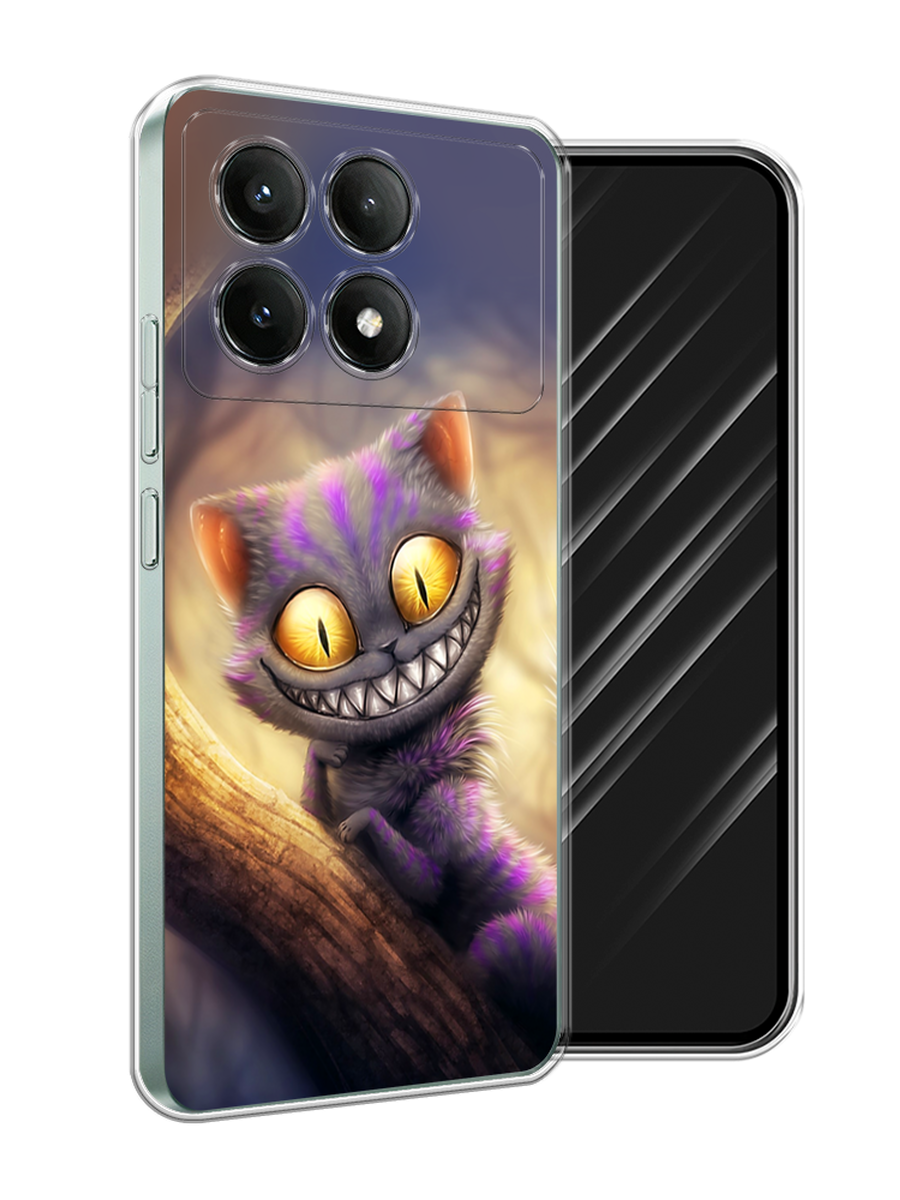 

Чехол Awog на Poco X6 PRO 5G "Cheshire Cat", Фиолетовый;желтый, 320950-1