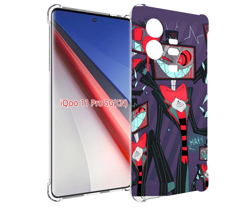 

Чехол бампер MyPads hazbin hotel для Vivo iQOO 11 Pro противоуда..., Прозрачный, Tocco