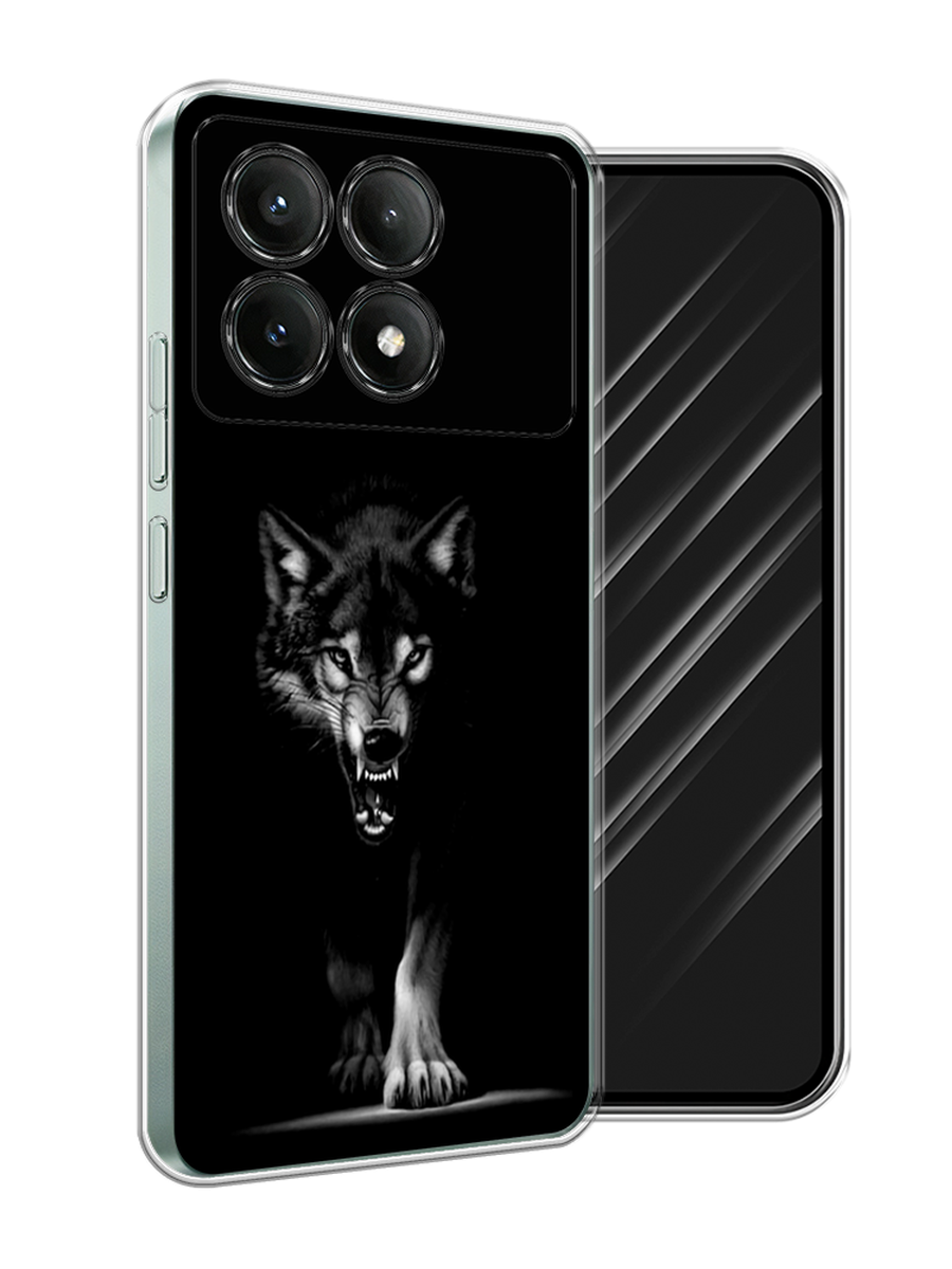 

Чехол Awog на Poco X6 PRO 5G "Волк выходит из ночи", Серый;черный;белый, 320950-1