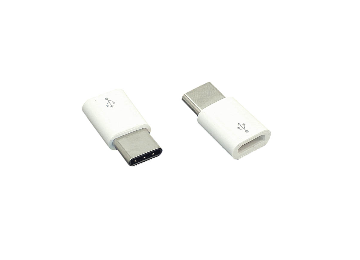 Переходник-адаптер Micro USB - USB TYPE-C Белый 613₽