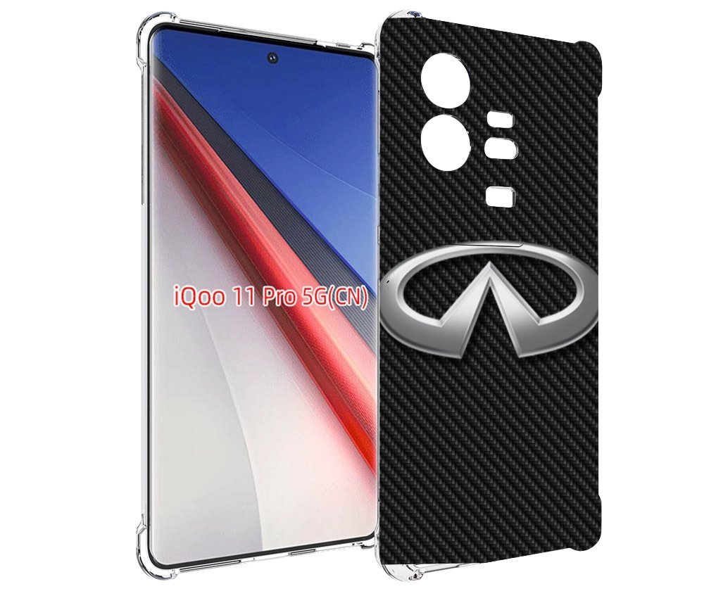 

Чехол бампер MyPads infiniti-инфинити-2 мужской для Vivo iQOO 11..., Прозрачный, Tocco