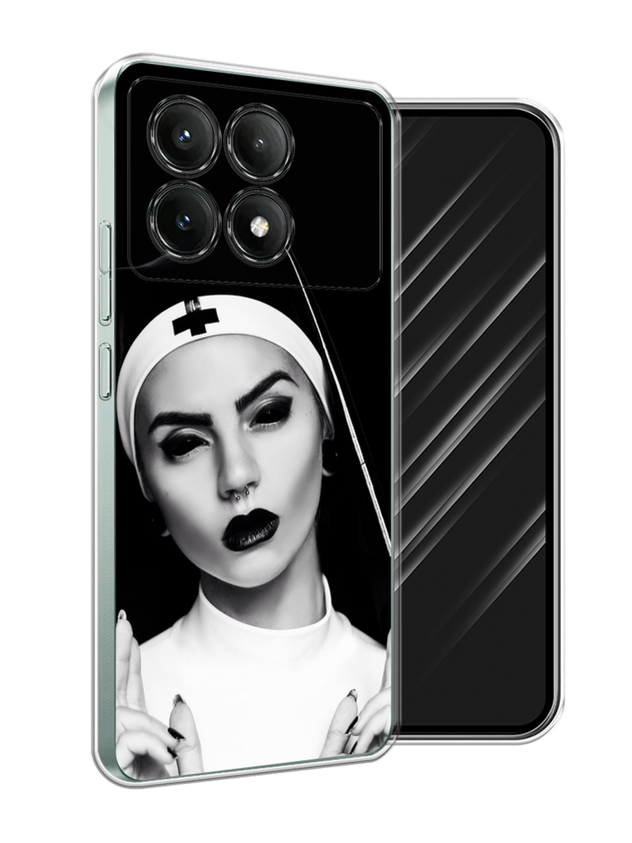 

Чехол Awog на Poco X6 PRO 5G "Черная монашка", Серый;черный, 320950-1