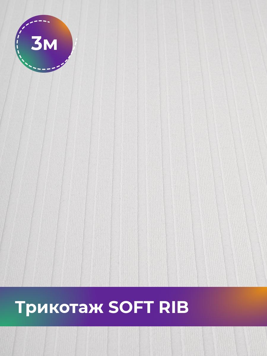 

Ткань Трикотаж SOFT RIB Shilla, отрез 3 м * 140 см, Белый, 17443835