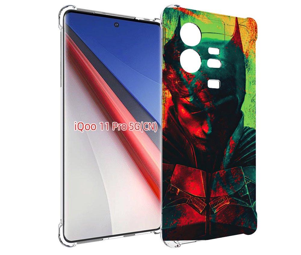 Чехол бампер MyPads The Batman для Vivo iQOO 11 Pro противоударный