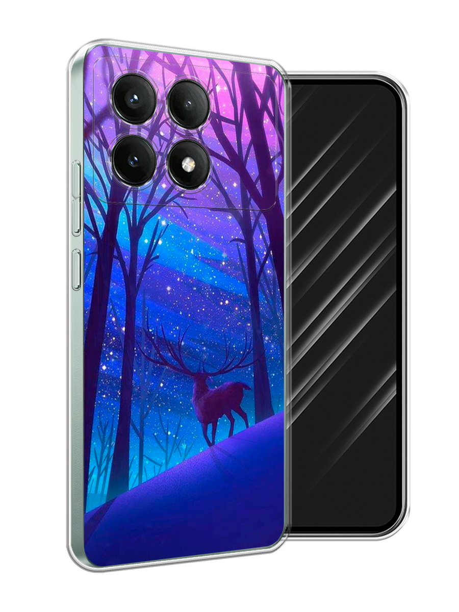 

Чехол Awog на Poco X6 PRO 5G "Северный олень", Фиолетовый;голубой;синий, 320950-1