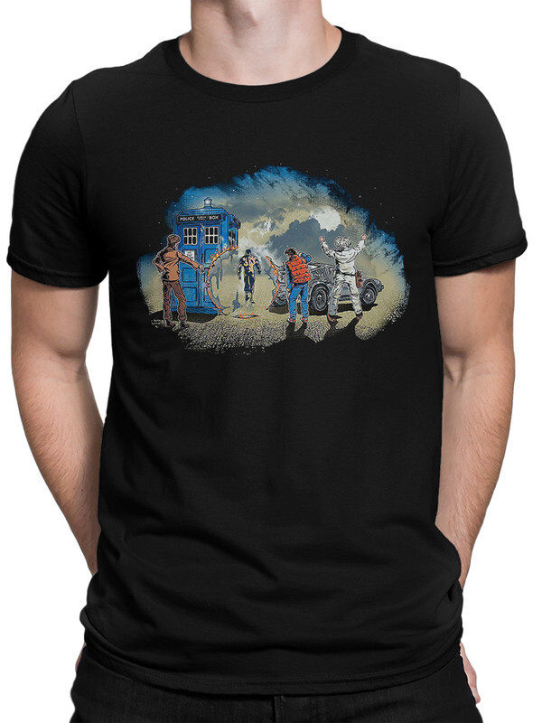 фото Футболка мужская dream shirts путешественники во времени черная 2xl