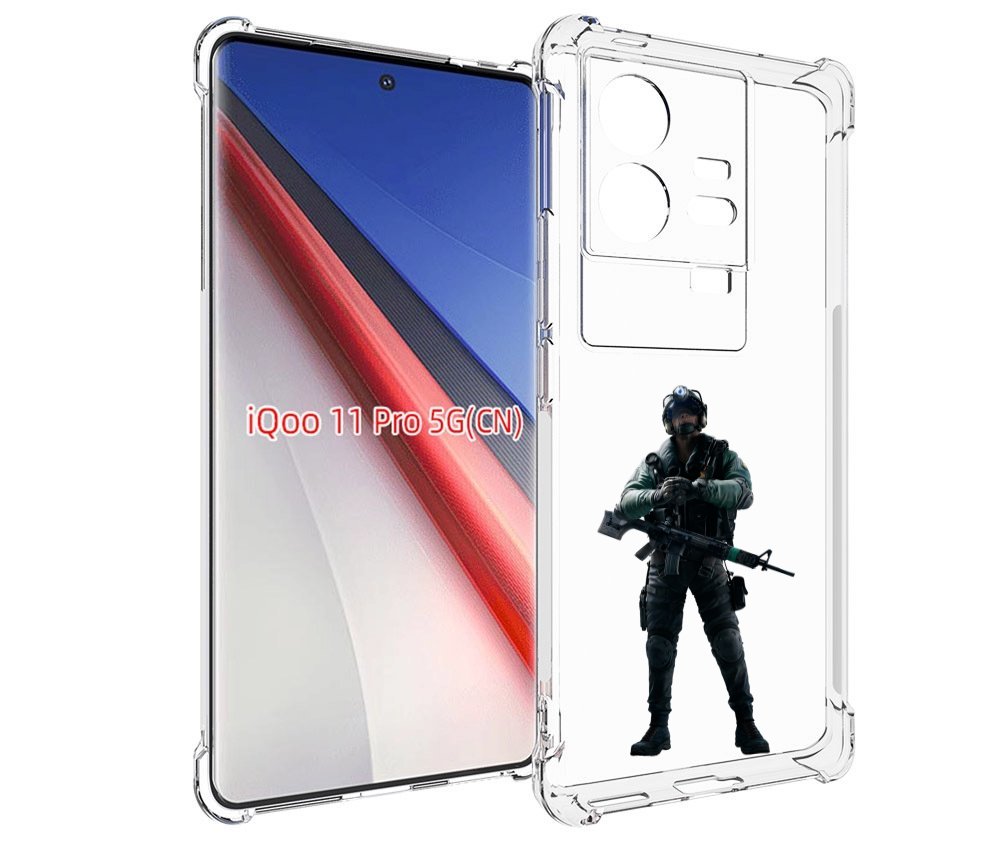 

Чехол бампер MyPads Tom-Clancy's-Rainbow-Six-2 для Vivo iQOO 11 ..., Прозрачный, Tocco