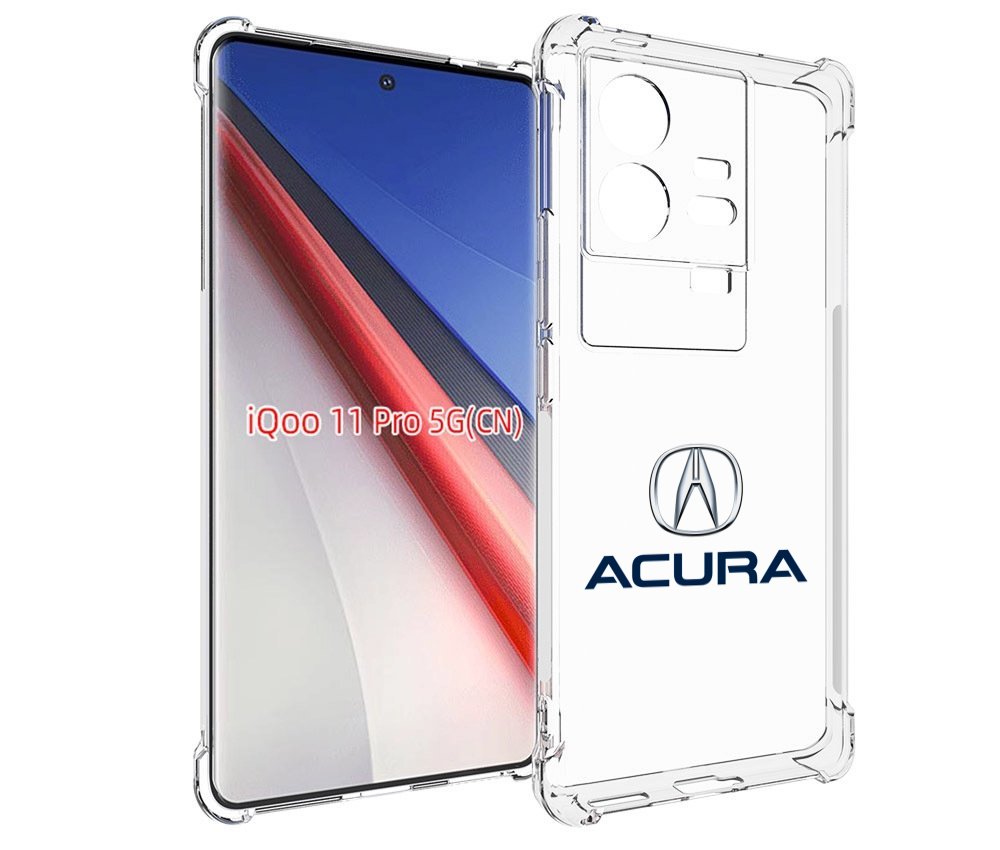 

Чехол бампер MyPads acura-акура-2 для Vivo iQOO 11 Pro противоуд..., Прозрачный, Tocco