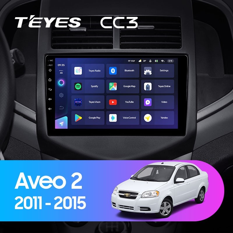 Штатная магнитола Teyes CC3 432 Chevrolet Aveo 2 2011-2015 3945800₽