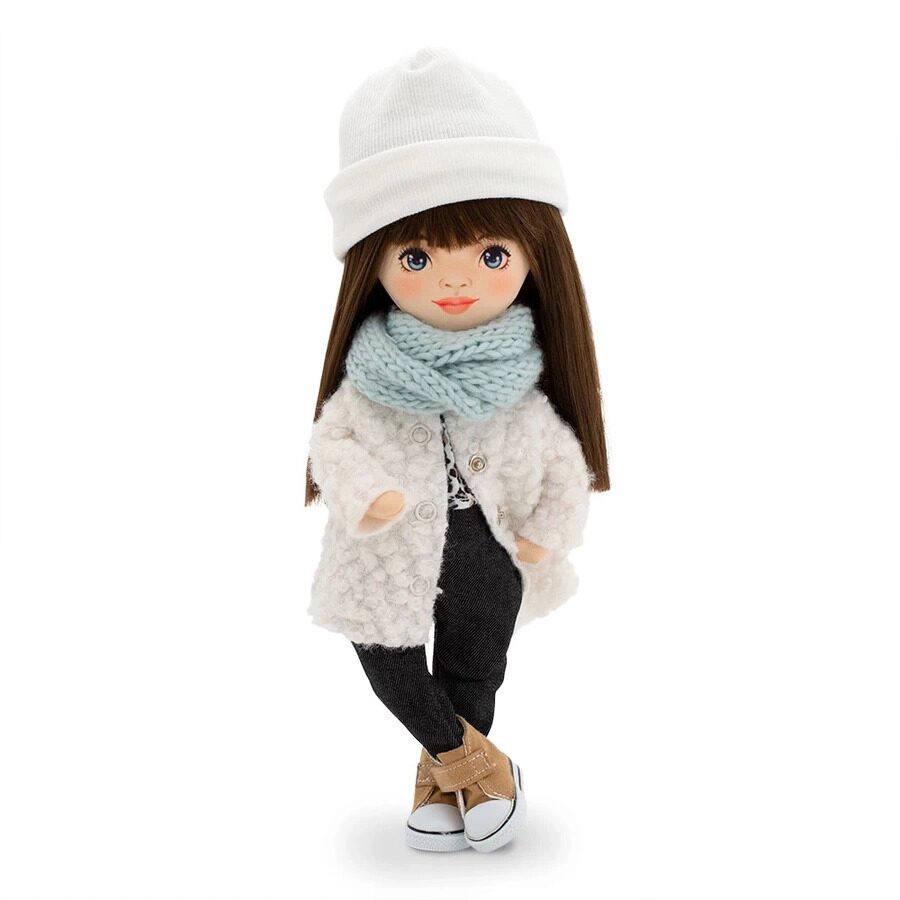 Кукла Orange Toys Sweet Sisters Sophie в белой шубке Европейская зима 32 см SS03-09