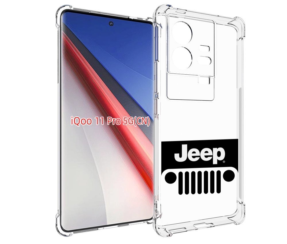 

Чехол бампер MyPads jeep-джип-3 мужской для Vivo iQOO 11 Pro про..., Прозрачный, Tocco