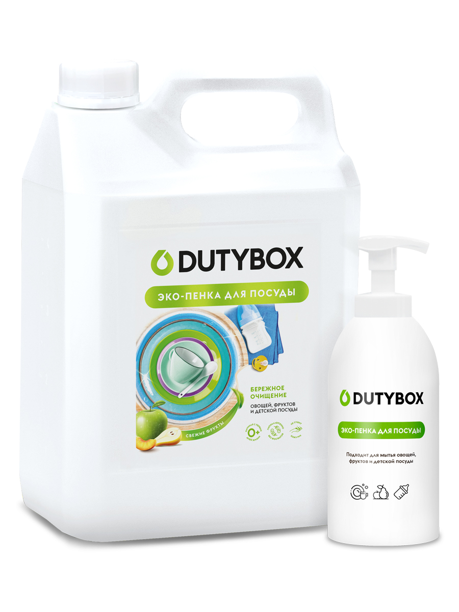 

Средство для мытья посуды Dutybox 0+ гипоаллергенно +пенный дозатор дозатор 5л, db-5147