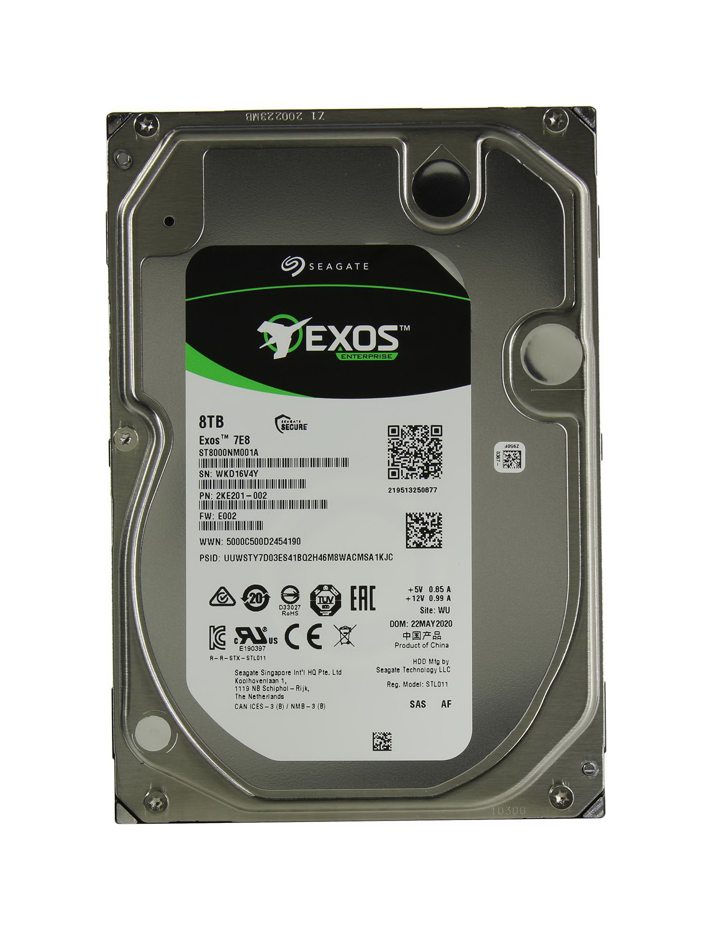 фото Внутренний жесткий диск seagate exos 7e8 3.5" 8tb (st8000nm001a)